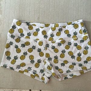 SAVAGE Barbell Pineapple Booty Shorts